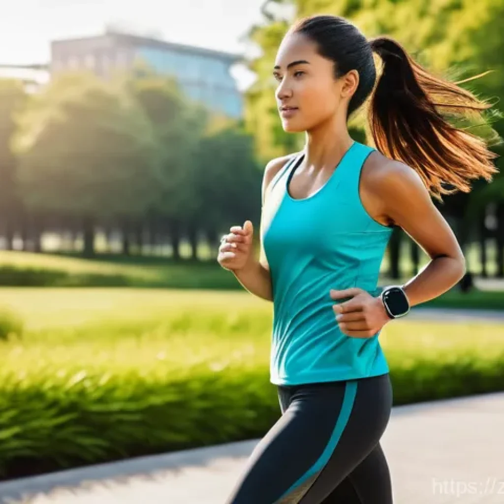 웨어러블 디바이스 개발자 - **Prompt Title: AI-Powered Health Revolution on a Flexible Display**
    A dynamic, eye-level shot o...