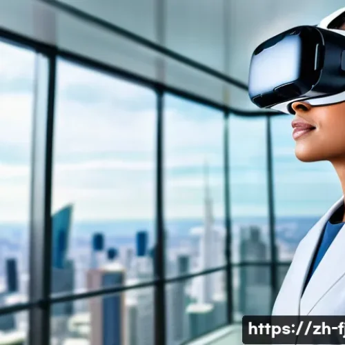 가상 현실 치료 전문가 - **Prompt 1: Overcoming Acrophobia with VR Therapy**
    A young adult, wearing a sleek, modern VR he...