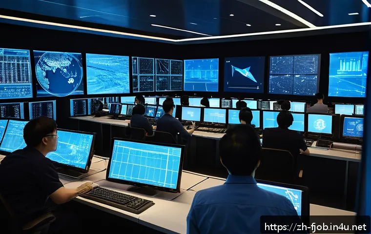 우주 항공 엔지니어 - A high-tech aerospace engineering control room scene showing a diverse team of engineers collaborati...